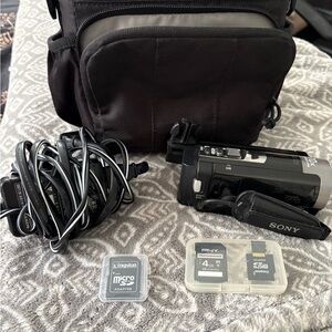 Sony DCR-SX65 Handycam camcorder.